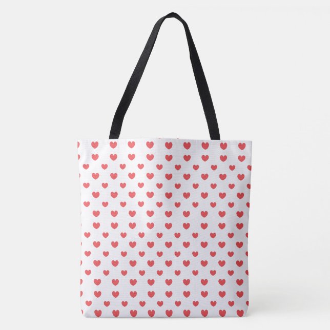 Namorados Vermelho Canvas Tote Bag (Frente)