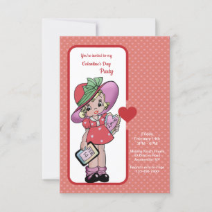 Namorados Vintage Convite de festas para crianças