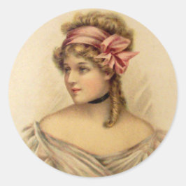 Namorados vitoriano saudações adesivos