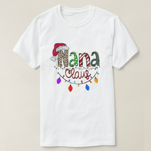 Nana Claus Christmas T-Shirt (Frente do Design)