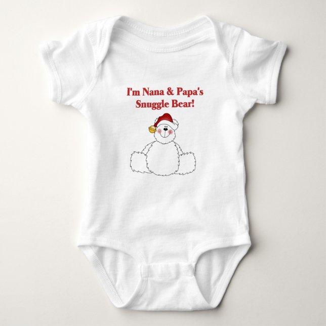 Nana e Papa's Snuggle Bear T-shirts e presentes (Frente)