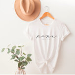 Nana Grandma T-Shirt Personalizada<br><div class="desc">Estamos sempre a adicionar novas designs diariamente!</div>