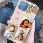 Nana Life é a melhor colagem fotográfica rosa rosa<br><div class="desc">Capas de iphone personalizada de fotos para nana (ou edição para outra pessoa) com 4 das suas fotos favoritas. O modelo de foto é configurado para exibir seus fotos em formatos vertical de retrato e instagrama quadrado. A citação da nana diz "A vida da Nana é a melhor vida" que...</div>