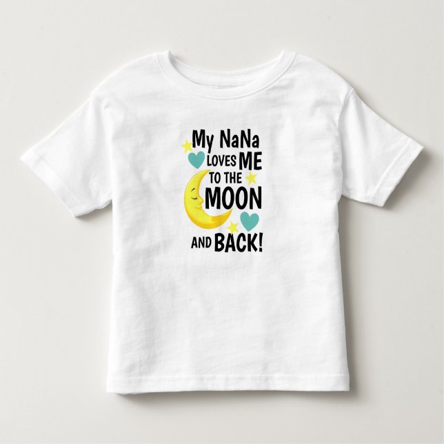 NaNa me ama à lua e à camiseta traseira (Frente)