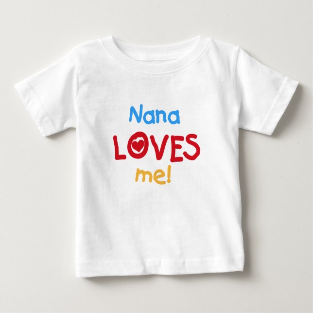 Nana me ama T-shirts e presentes (Frente)