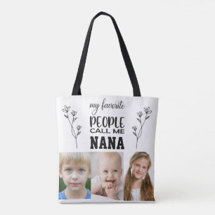 NANA PERSONALIZADA FOTO TOTE BAG PARA AVÓ