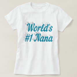 Nana sky texto azul T-Shirt