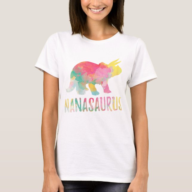 Nanasaurus T-Shirt Nanasaur Cute Nana  (Frente)