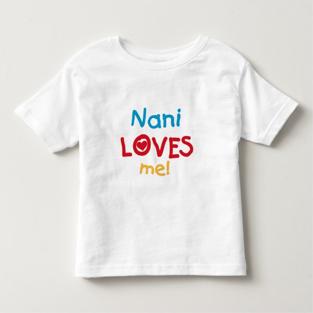 Nani me ama T-shirts e presentes (Frente)