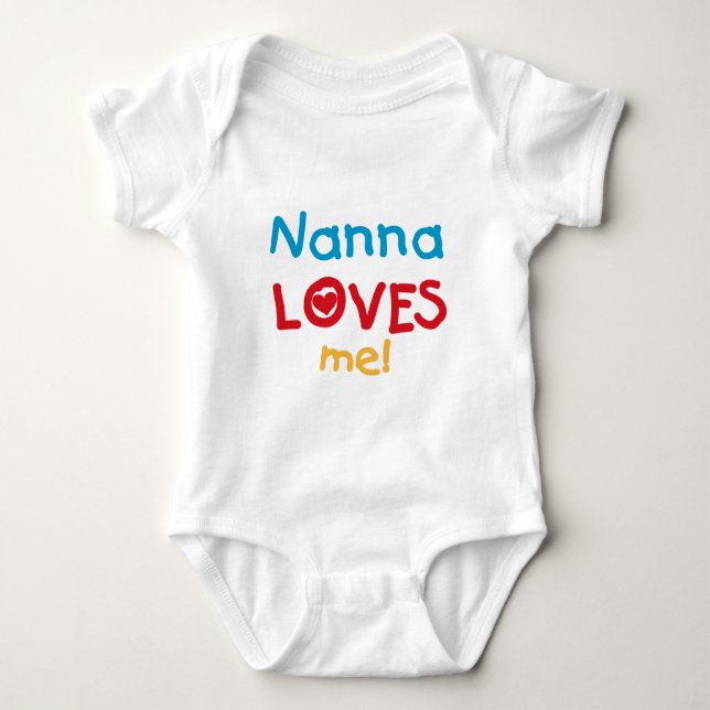 Nanna ama-me t-shirt e presentes (Frente)