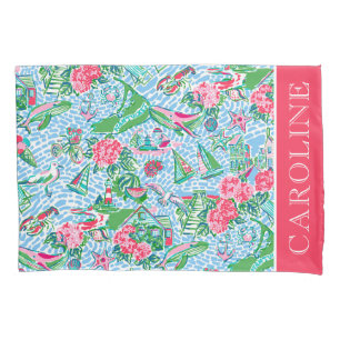 Nantucket Preppy Palm Beach Impressão Personalizad