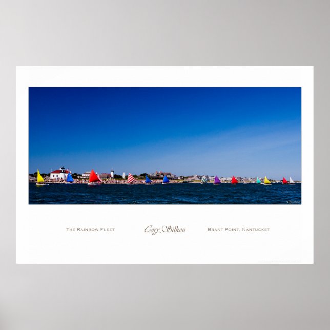 Nantucket Rainbow Fleet poster (Frente)