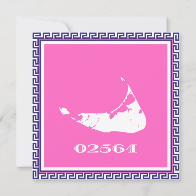 Nantucket (Sconset) Código Zip Cartão de Nota Chav (Frente)