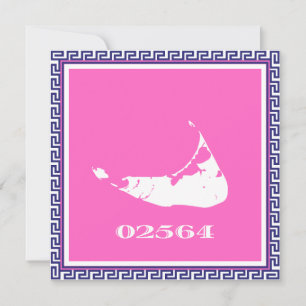 Nantucket (Sconset) Código Zip Cartão de Nota Chav