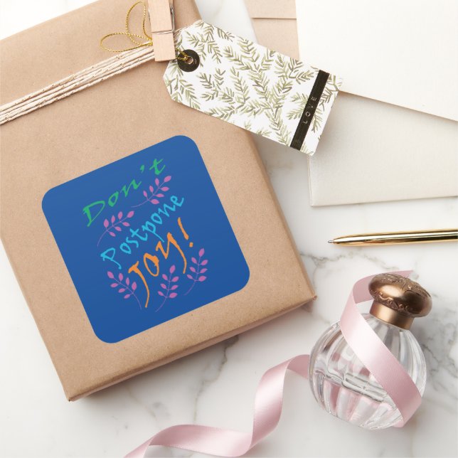 Não adie o adesivo de citação inspiracional de ale (Presentear)