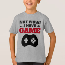 Não Agora - Camisa T-Shirt SEM Tela Para Crianças