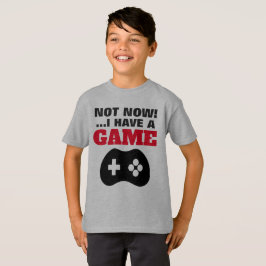 Não Agora - Camisa T-Shirt SEM Tela Para Crianças