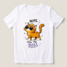 Não Ainda a Camiseta do Gato Chefe