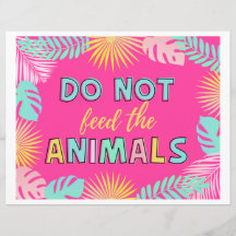 Não Alimente O Sinal Dos Animais | Sinais Selvagen