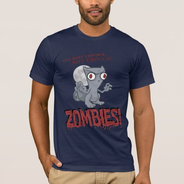Não bastante camisa espumosa dos zombis (Frente)