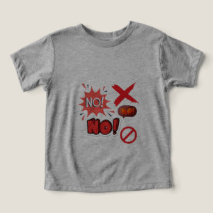 Não! Camiseta para Crianças