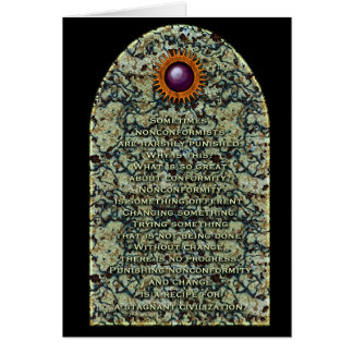 Não cartão do Conformist