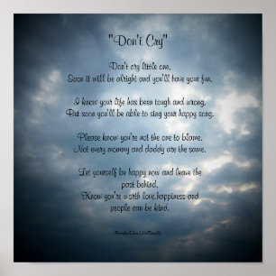 Não chore...Poem Poster