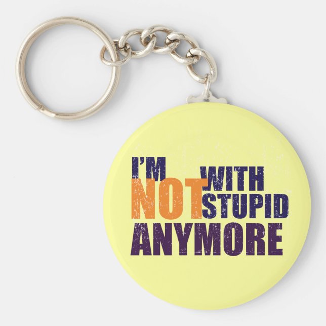 Não Com Chaveiro Estúpida (Frente)