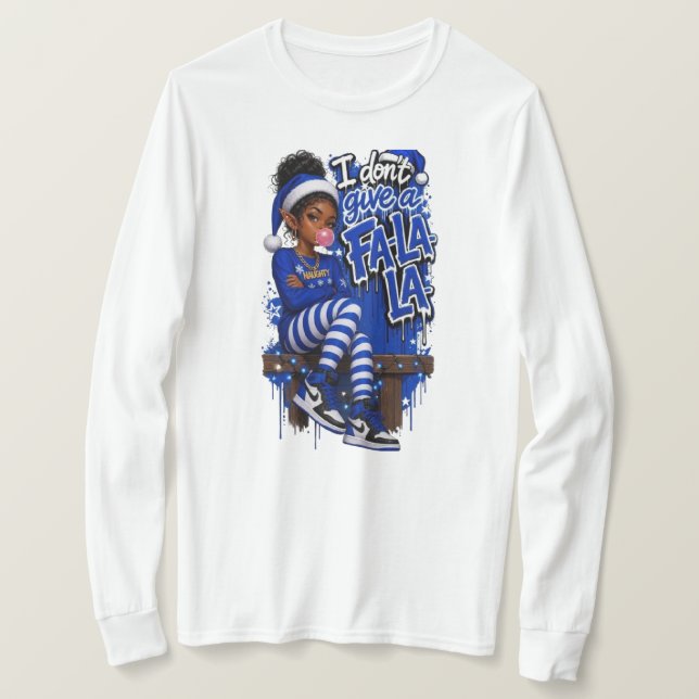 Não Dê Uma blue2 Camiseta de Suor Feminina (Frente do Design)