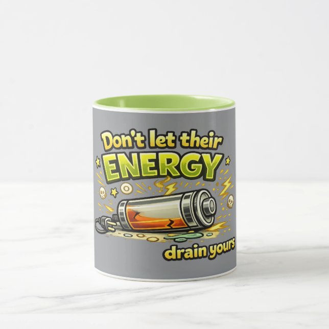 Não Deixe a Energia Deles Drenar a Sua Caneca de C (Centro)