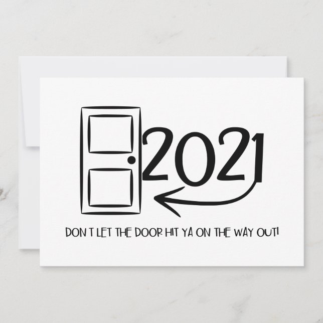 Não deixe a porta bater na saída do Natal (Frente)