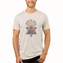 Não deixe rastro da camiseta moderna de caminhada