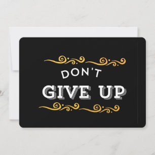 Não desista do convite motivacional - Elegante Bl