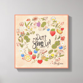 Não desista! Muro de Canvas estendido Art 11x11