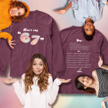 Não diga 6-7 Camiseta engraçada de inglês
