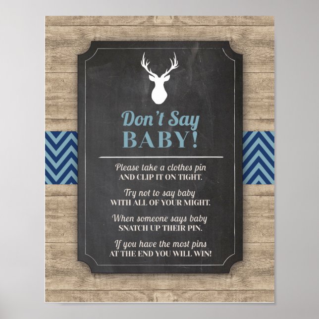 Não diga Poster de Chá Rústico da Madeira (Frente)