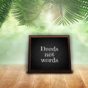 Não diz encorajamento a carvão poster