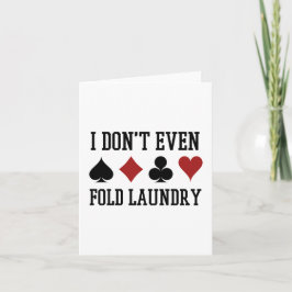 Não Dobre Nem Os Cartões Engraçados Jogador de Pok