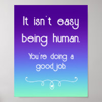 Não é fácil ser Poster de Uplifting Humano