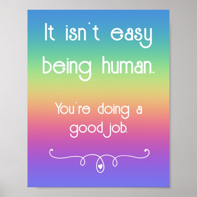 Não é fácil ser um bom trabalho humano Poster Arco (Frente)
