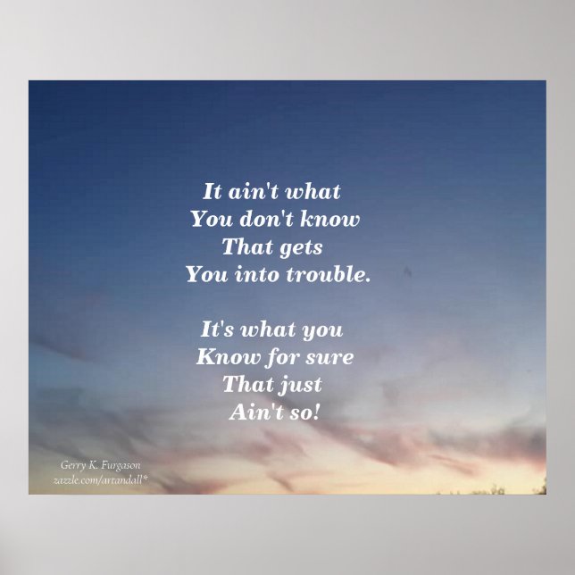 NÃO É O QUE VOCÊ NÃO SABE POSTER (Frente)