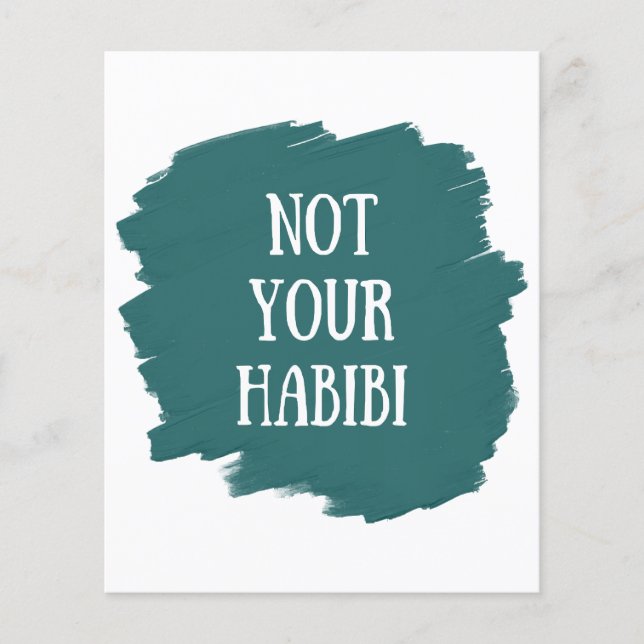 Não é o seu Habibi (Frente)