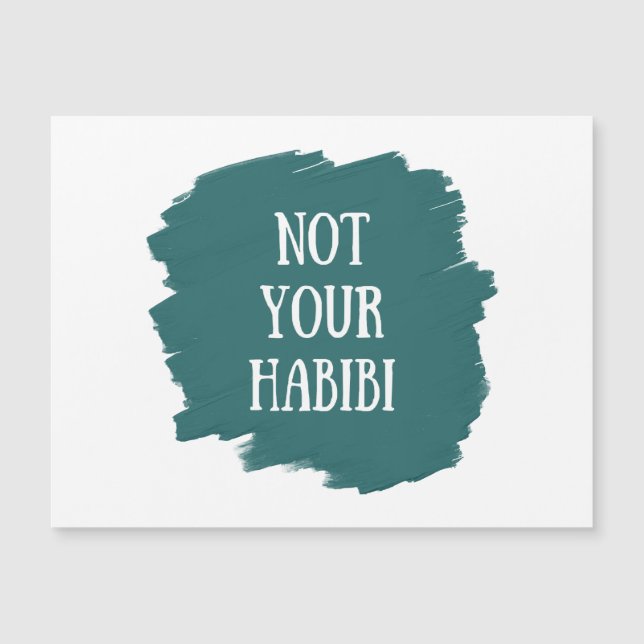 Não é o seu Habibi (Frente)
