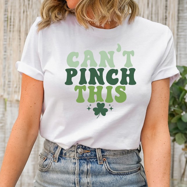 Não é possível prender esta camisa de Dia de São P (Can't Pinch This, St. Patrick's Day, Anti-Pinch Tee, Clover Shield, Irish Rebellion, Humorous St. Pa)