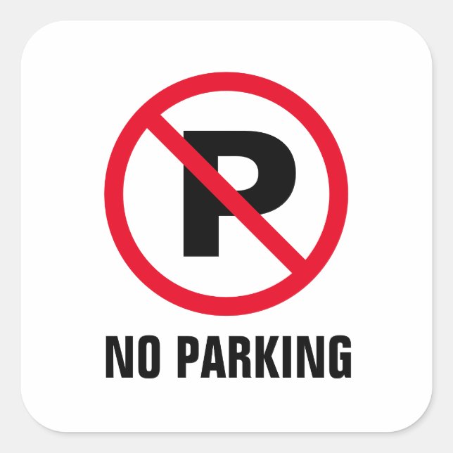 Não é proibido estacionar os autocolantes (Frente)