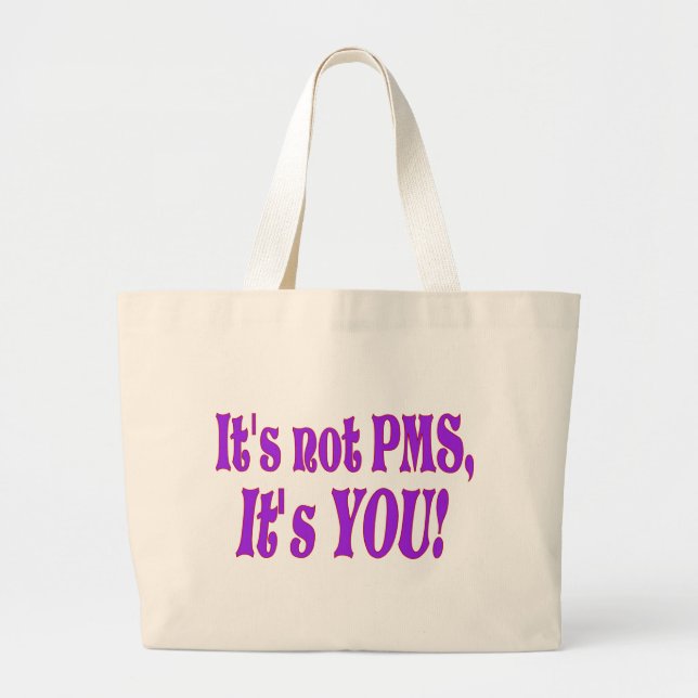 Não é TPM! Bolsa Grande Tote (Frente)