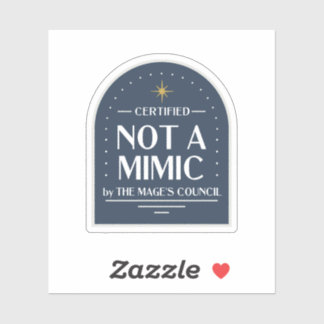 Não é um adesivo mimetizado D&D