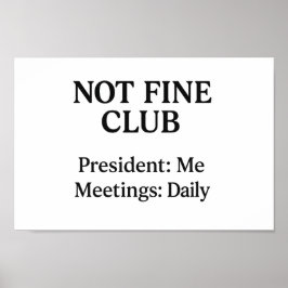 Não é um bom clube - Wall Art Impressão