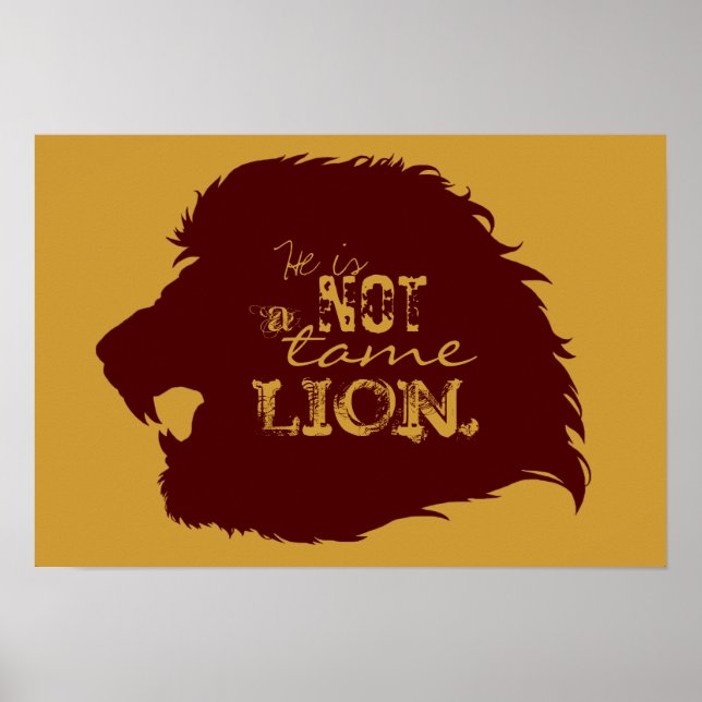 Não é um Poster de Leão de Tame (Frente)
