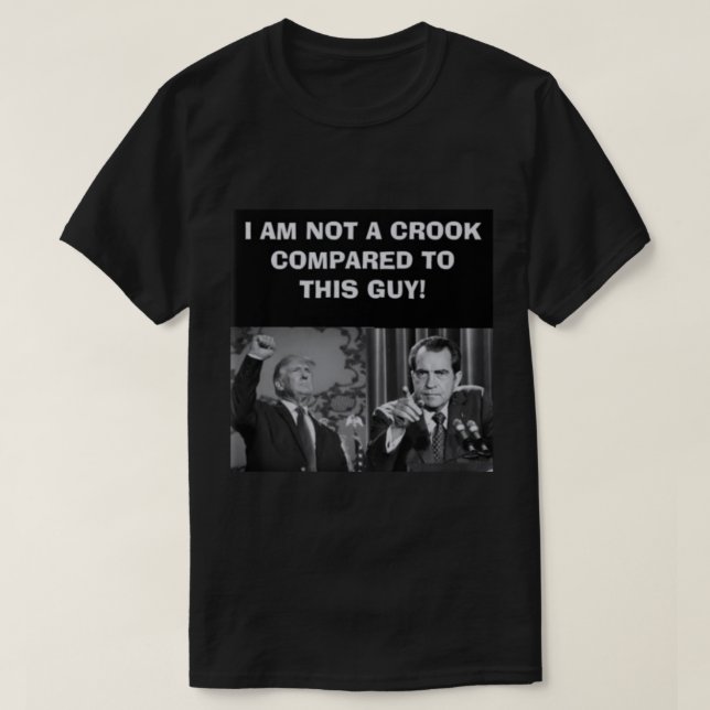 Não é uma camiseta Crook (Frente do Design)